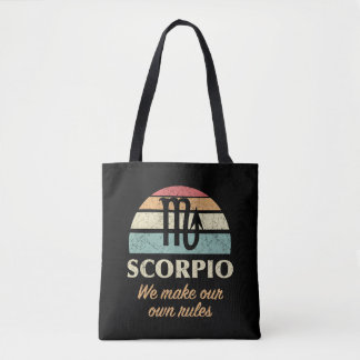 Tote Bag Règles amusantes de Zodiac Scorpio