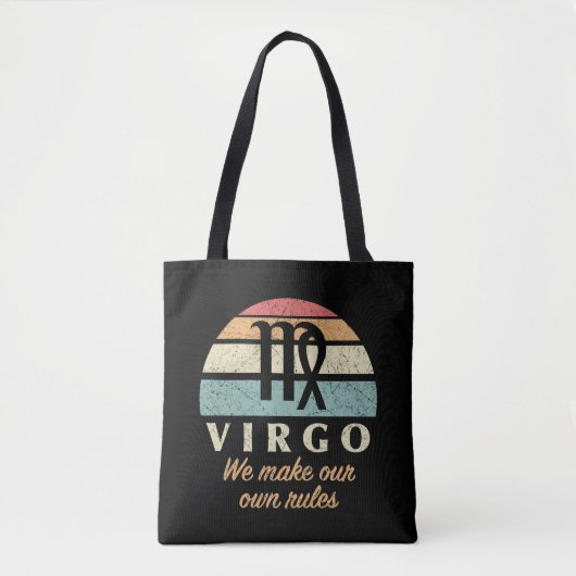 Tote Bag Règles drôles de Zodiac Virgo (Devant)