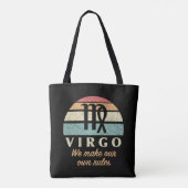 Tote Bag Règles drôles de Zodiac Virgo (Dos)