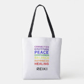 Tote Bag Reiki Chakra couleurs Fourre-tout (Dos)