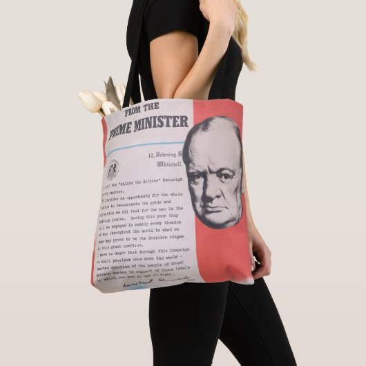 Tote Bag Réimpression de l'affiche britannique de guerre. (De près)