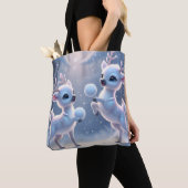 Tote Bag Reindeer Frosty Frolic (De près)
