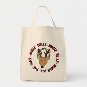 Tote Bag Reindeer Jingle Bells Tshirts et cadeaux