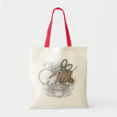 Tote Bag Reine de couture drôle (Devant)