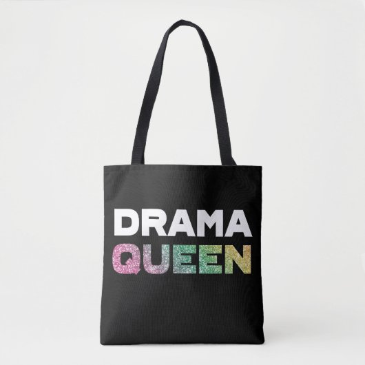 Tote Bag Reine de drame de parties scintillantes (Devant)