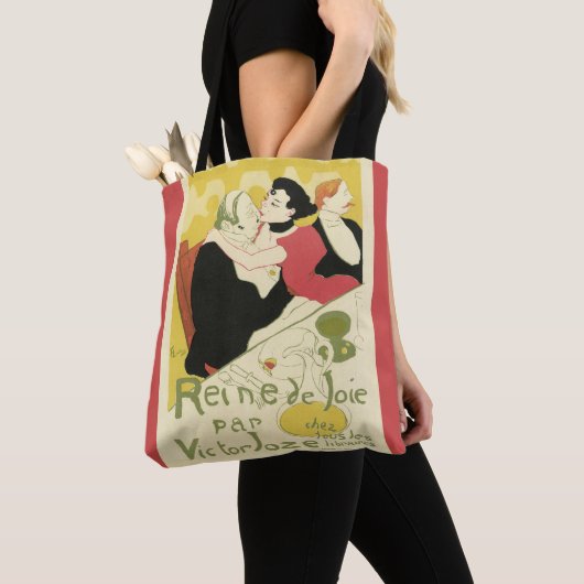 Tote Bag Reine de Joie (Reine du Plaisir) Toulouse Lautrec (De près)