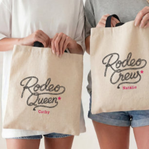Tote Bag Reine de Rodéo Rose Fête de Bach Western