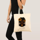 Tote Bag Reine des tournesols Afro femme (Devant (produit))