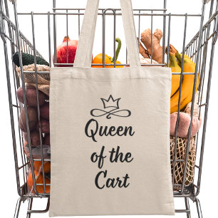 Tote Bag Reine du panier Épicerie moderne
