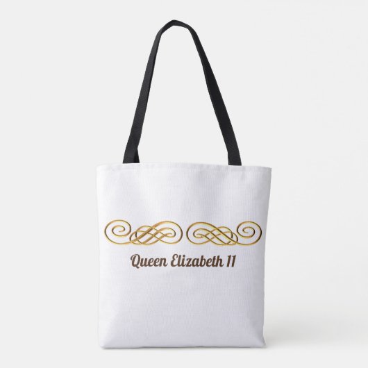 Tote Bag Reine Elizabeth 11 Or (Dos)