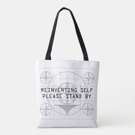Tote Bag Réinventer l'auto-amusant avec le Motif de test (Dos)