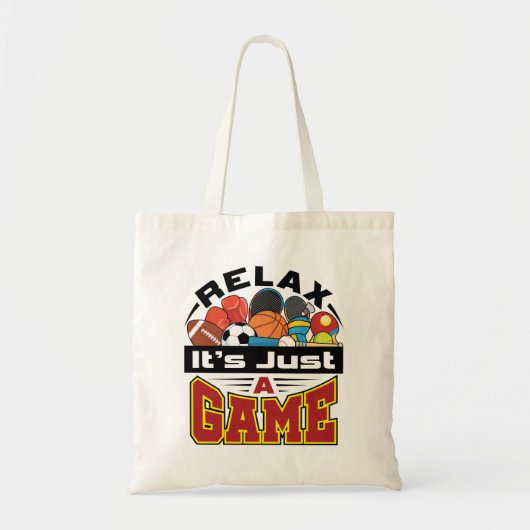 Tote Bag Relax C'est juste un jeu PE Enseignant Gym Coach (Devant)