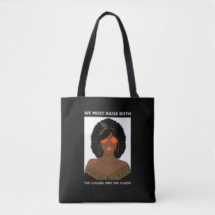 Tote Bag Relever le plafond BLM Droits des femmes