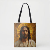 Tote Bag Religieux Jésus Gold (Devant)