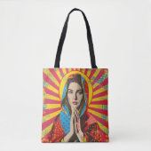Tote Bag Religion Sainte Marie Pop Art (Devant)