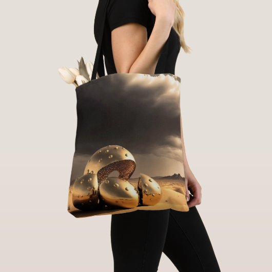 Tote Bag Reliques extraterrestres dans le désert (De près)