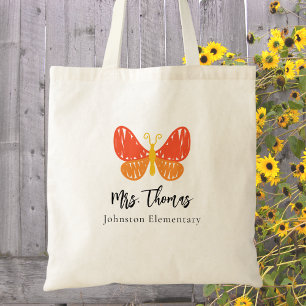 Tote Bag Remerciement au professeur Papillon de reconnaissa