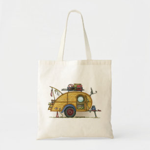 Tote Bag Remorque vintage mignonne de voyage de campeur de