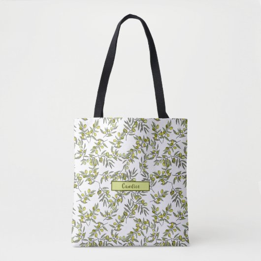 Tote Bag Remplaçant vert d'olivier (Devant)