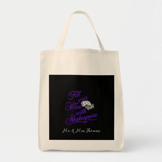 Tote Bag Remplir votre esprit avec Shakespeare Le cadeau ul (Devant)