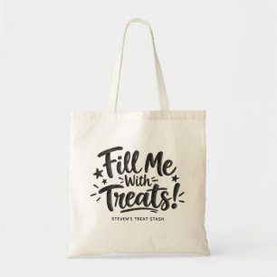 Tote Bag Remplis-moi de friandises. Enfants pour la tournée
