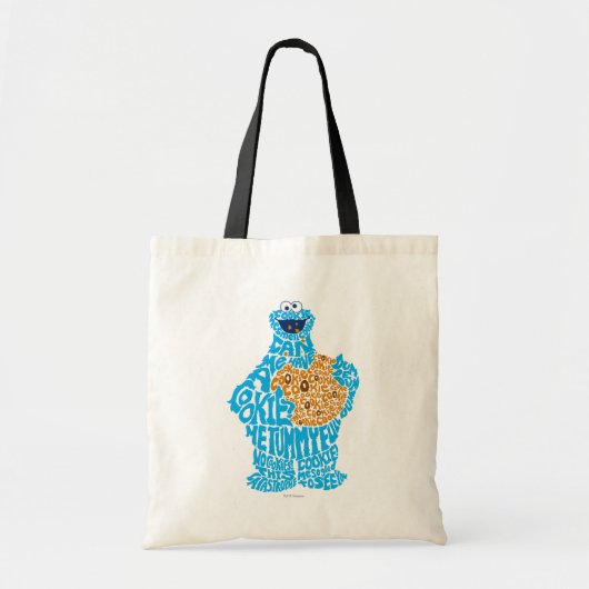 Tote Bag Remplissage du Motif de monstre de cookies (Devant)