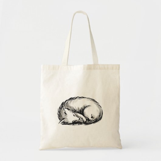 Tote Bag Ren mignon endormi (Devant)
