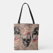 Tote Bag Renaissance - Les crânes fleurissent de la poussiè (Dos)