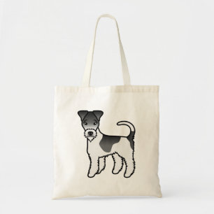 Tote Bag Renard à fil noir Terrier Chien de dessin animé mi