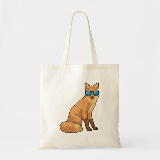 Tote Bag Renard avec lunettes de soleil (Devant)