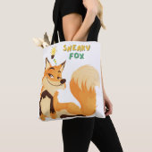 Tote Bag Renard caricatural et longue queue buissonneuse (De près)