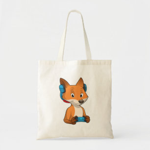 Tote Bag Renard comme joueur avec Joystick