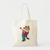 Tote Bag Renard comme marié avec costume (Devant)