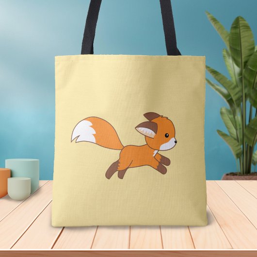 Tote Bag Renard coureur mignon
