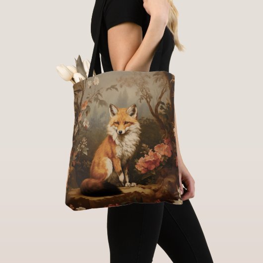 Tote Bag Renard dans la moody forestière Victorian (De près)