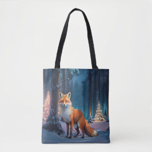 Tote Bag Renard de Noël