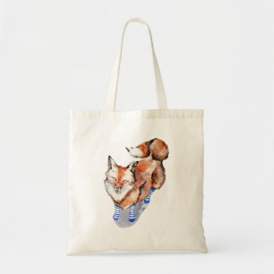 Tote Bag Renard en Chaussettes