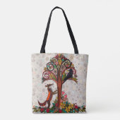 Tote Bag renard et corbeau (Dos)