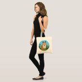 Tote Bag Renard et Fleurs (Devant (modèle))