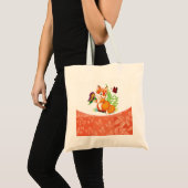 Tote Bag renard et papillon (Devant (produit))
