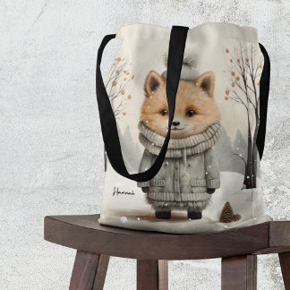 Tote Bag Renard hivernal