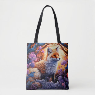 Tote Bag Renard magique dans la forêt enchantée