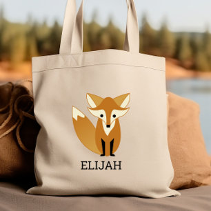 Tote Bag Renard Mignon Enfants Personnalisé