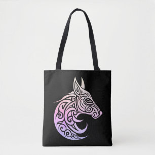 Tote Bag Renard nordique d'hiver celtique