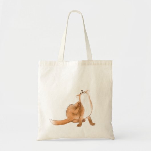 Tote Bag Renard qui se gratte (Devant)