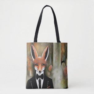 Tote Bag Renard rouge avec Martini