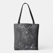 Tote Bag Renard rusé de la forêt — par BurnsInHell (Dos)