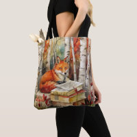 Renard rustique vintage Livres Bois automne