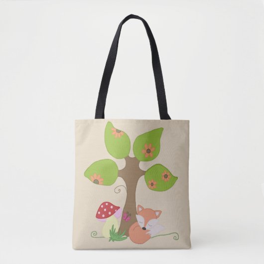 Tote Bag Renard unterm arbre (Devant)