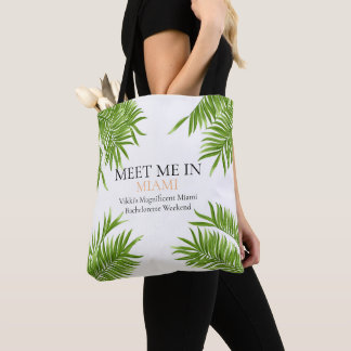 Tote Bag Rencontre à Miami pour une fête de célibataire en